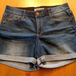 WIT & WISDOM Ab-Solution Cuffed Denim Shorts